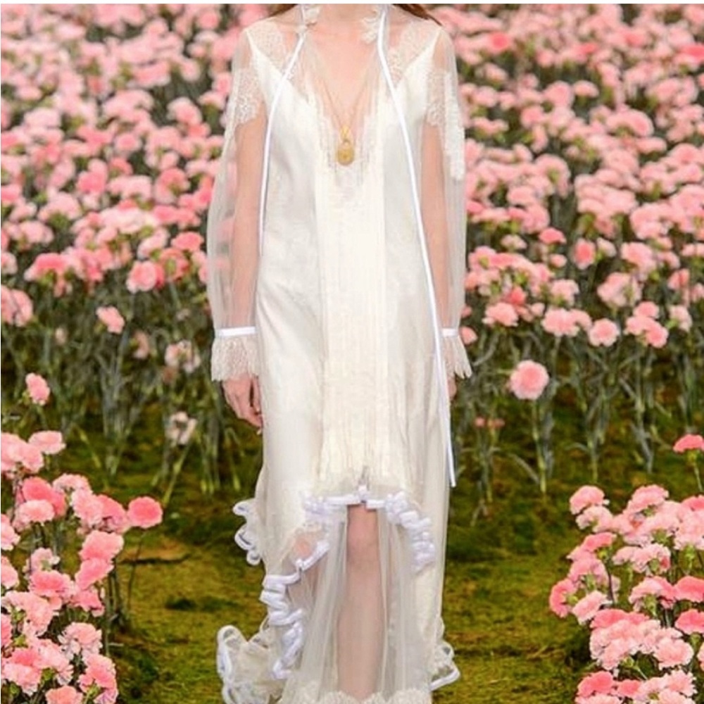 Tory Burch Cream Camila Lace Dress